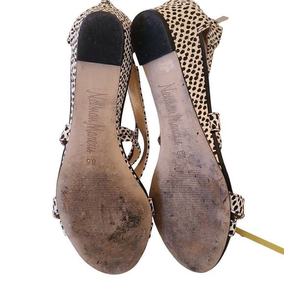 Neiman Marcus Strappy Wedge Sandal Size 6.5 - Picture 3 of 13